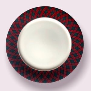 Arita TARTAN PLAID Heavy Dinner Plate 12.5”